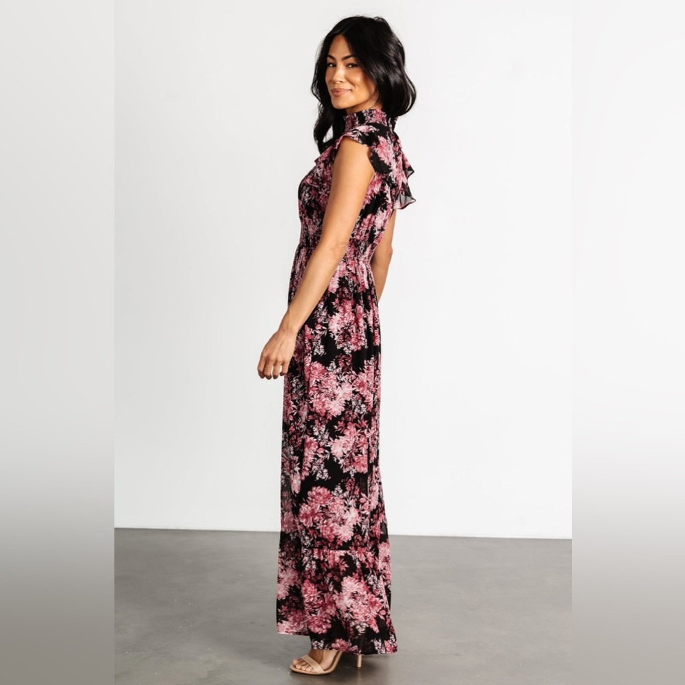 New with Tags Baltic Born Kearny Ruffle Maxi Dress - Picture 3 of 5